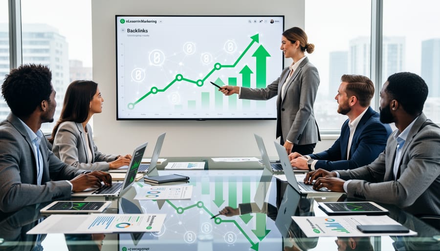 Professional planning strategic link building approach with journal and technology