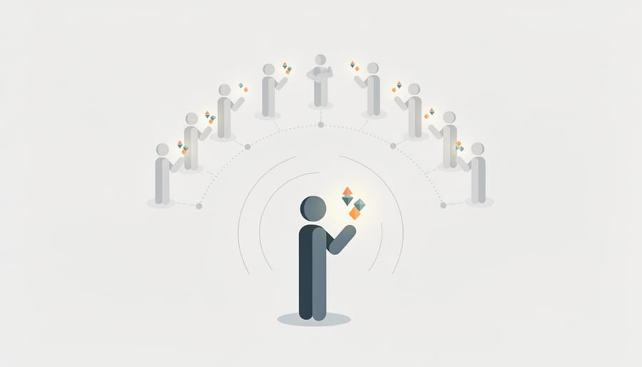 Hands releasing blank pages into the air in a sunlit meeting room to symbolize sharing learning insights.
